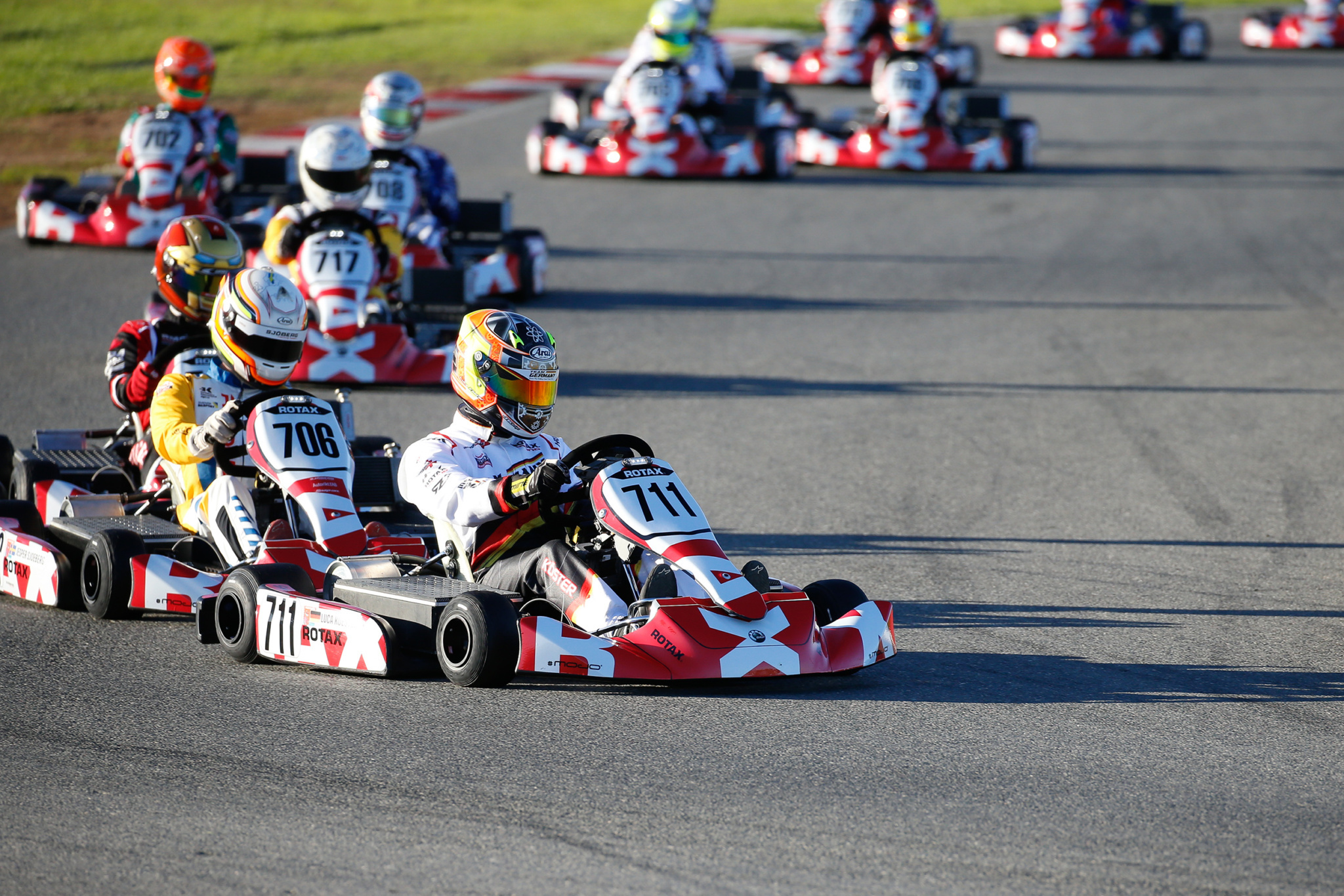 Luca Koester 711 racing at the RMC Grand Finals in the E20 E Kart