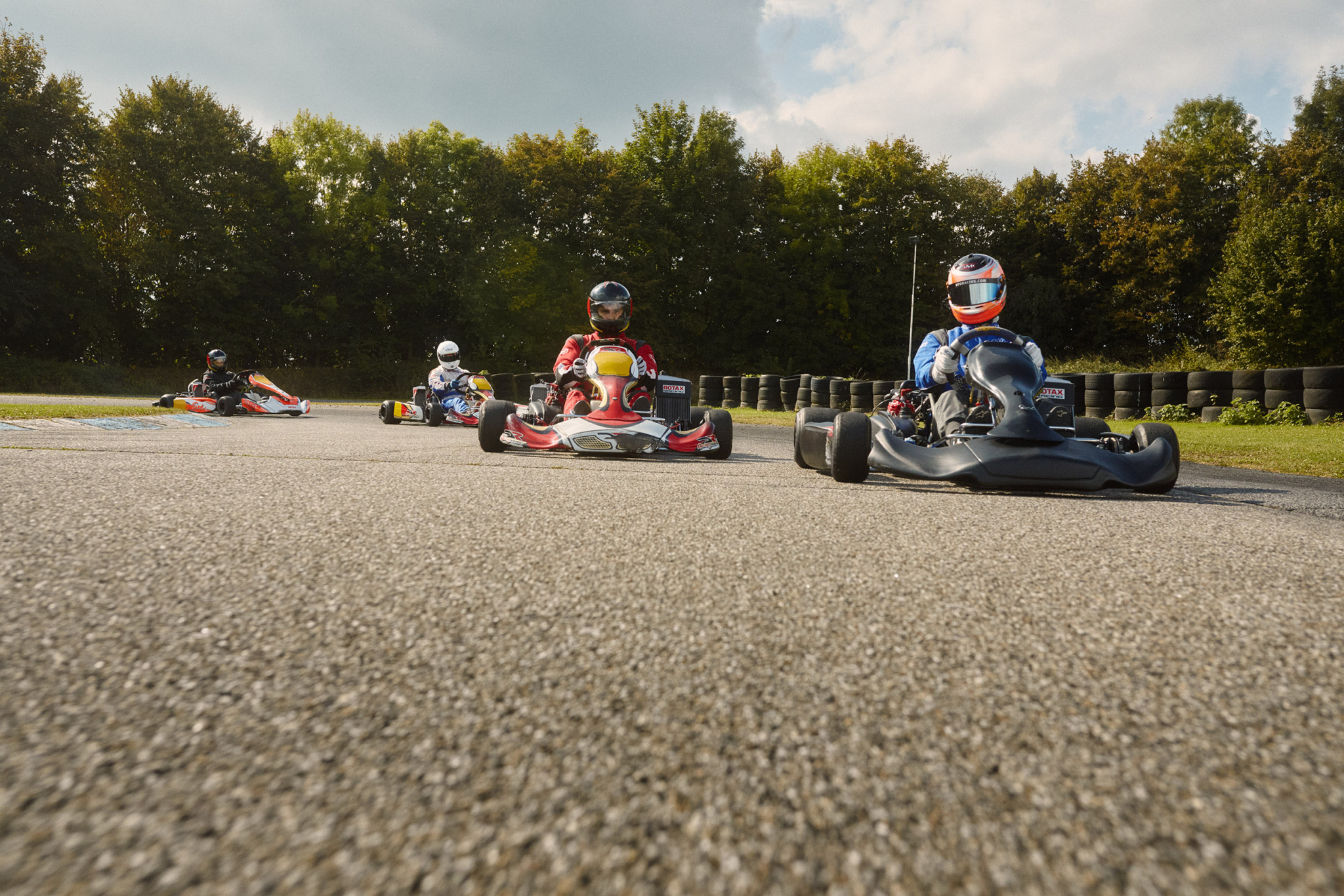 Rotax Racing Start Karting racing on track