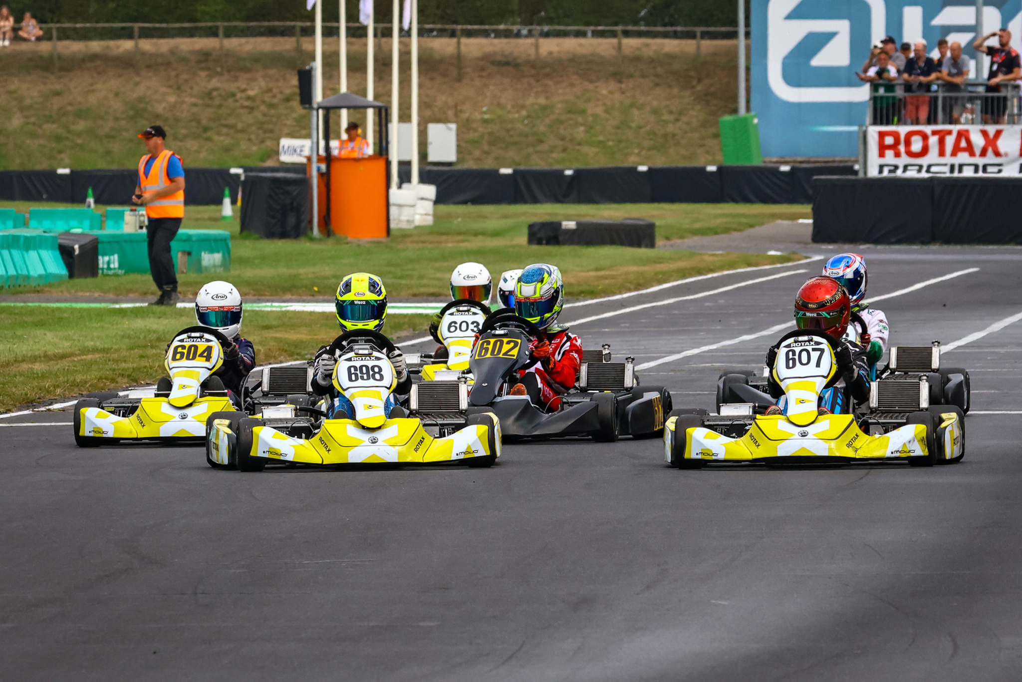 Rotax Racing RMCET Rd4 Start E Kart Junior